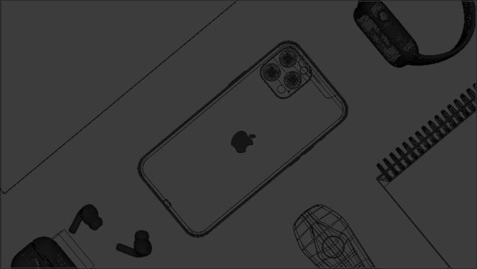 Iphone 12 Pro  3D model_4