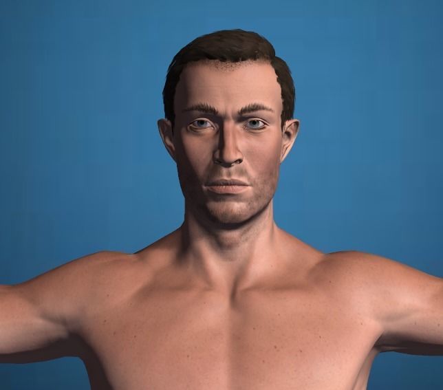 Worker Male Realistic rigged Animated Low-poly 3D model_15