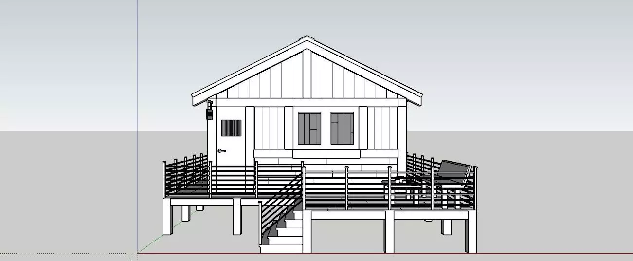 WOODEN HUT 3D print model_0
