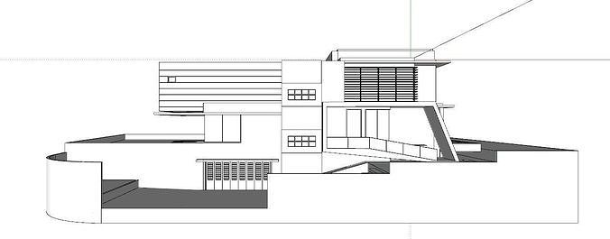 HOUSE 1 architectural 3D print model