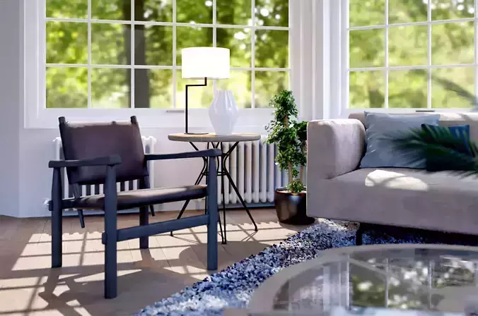 Realistic Livingroom Scene