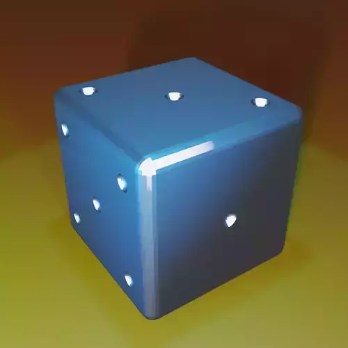 Dice mesh with textures 