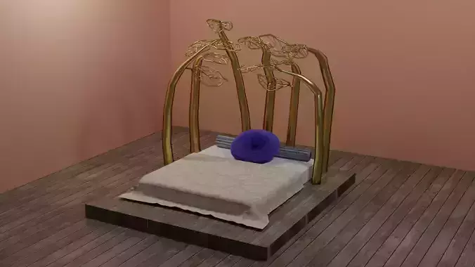 bed model in shape of tree