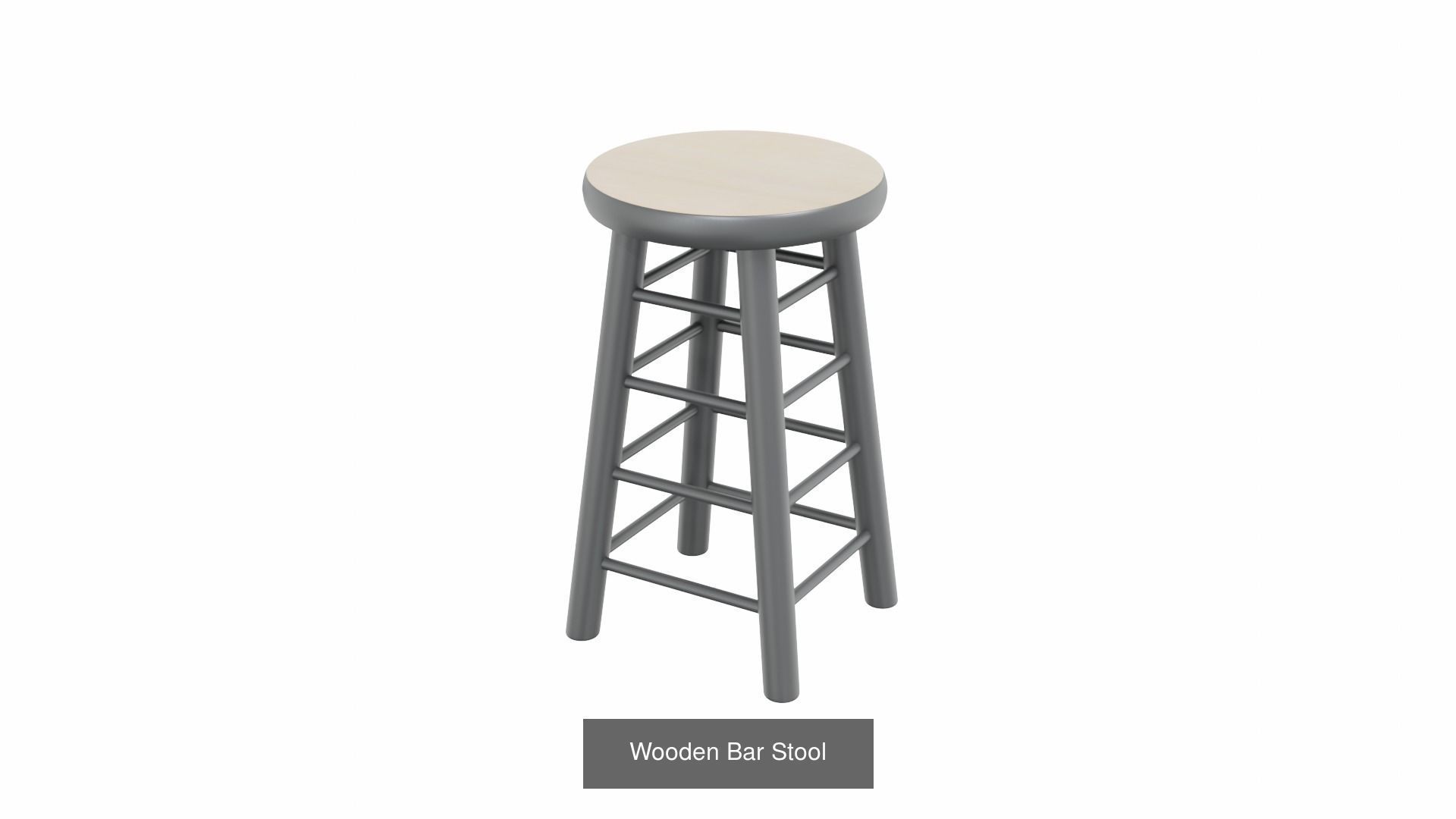 Stool Collection bar leather with studding _16