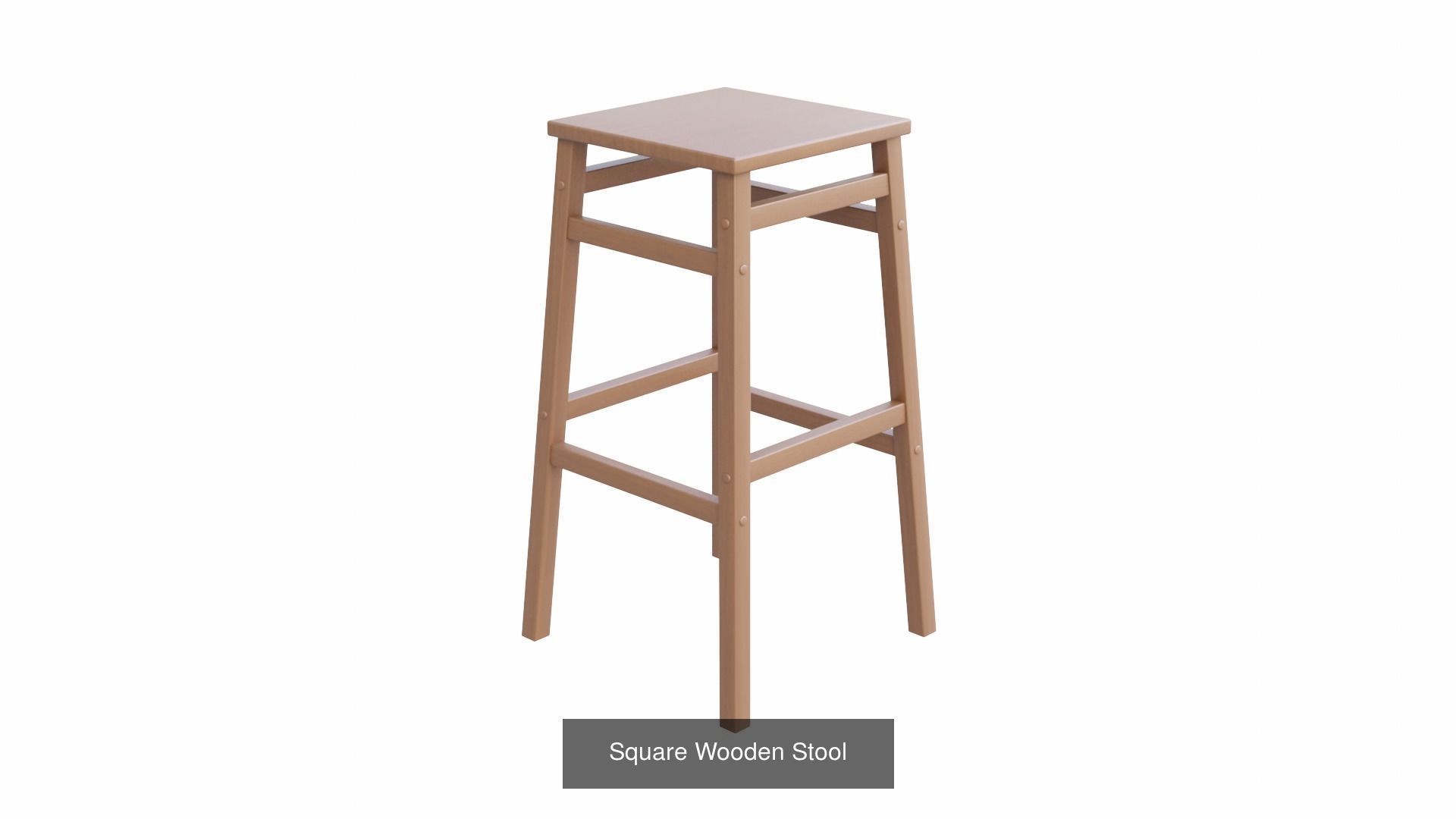 Stool Collection bar leather with studding _17