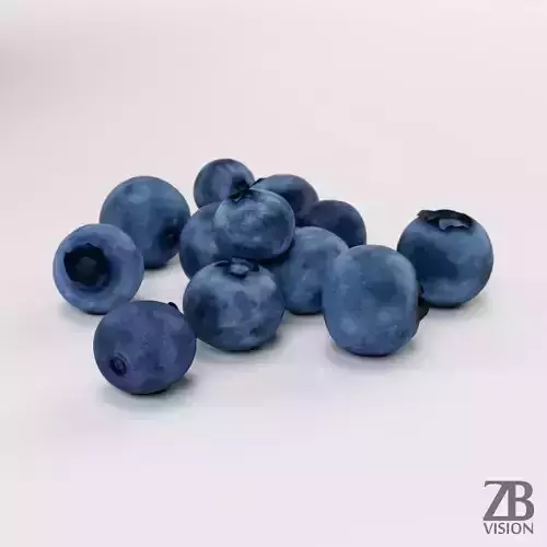 Blueberries 3D model