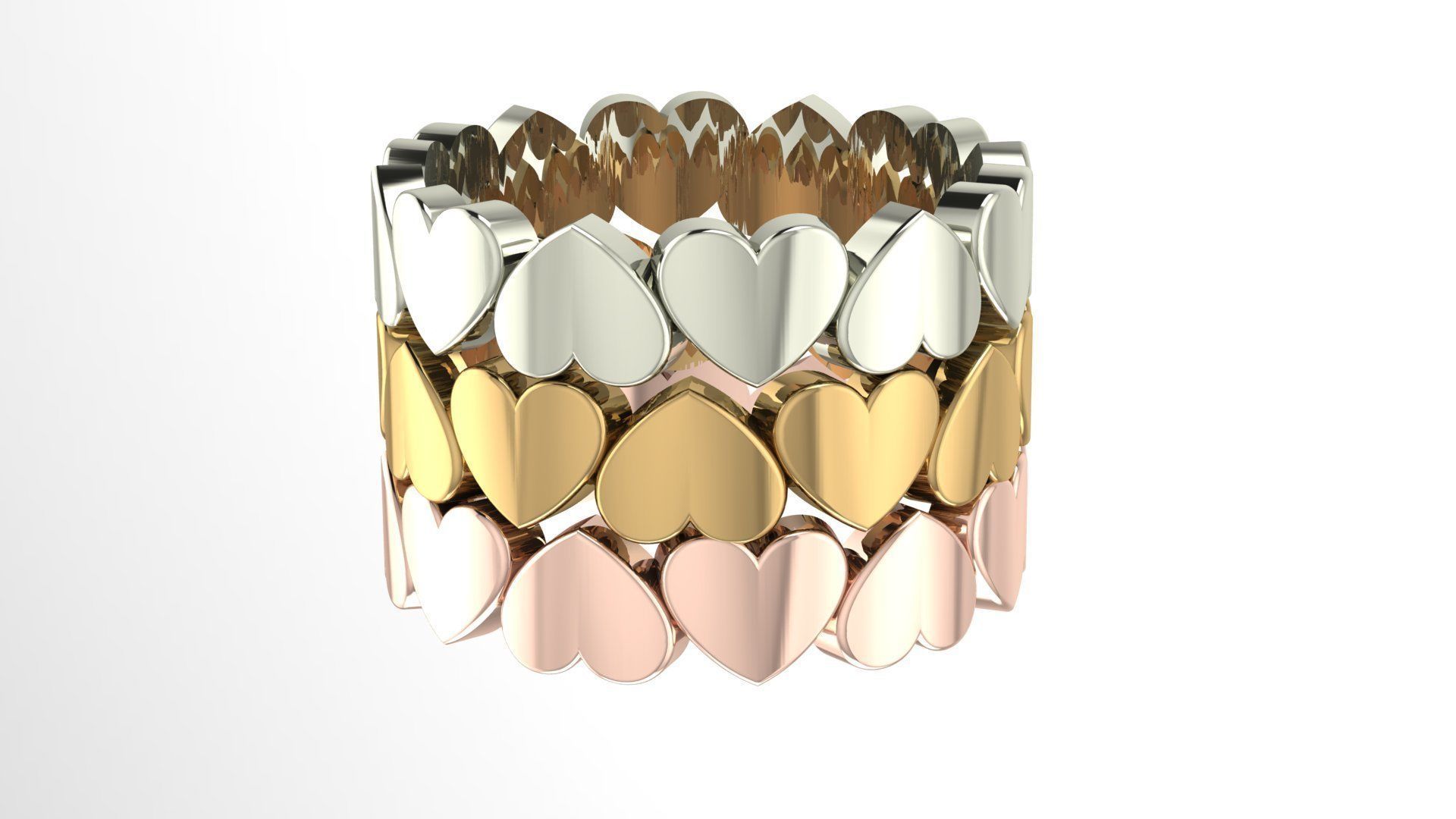 Heart Ring 3D print model_2