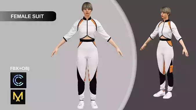 Female Sport Suit Marvelous Designer