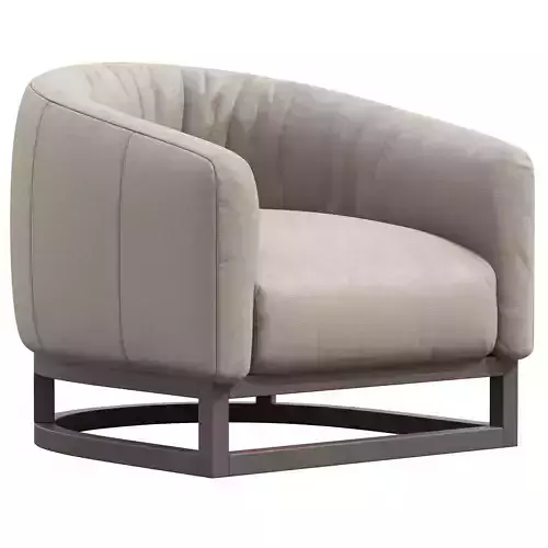Heston Leather Tub Chair by COCO REPUBLIC