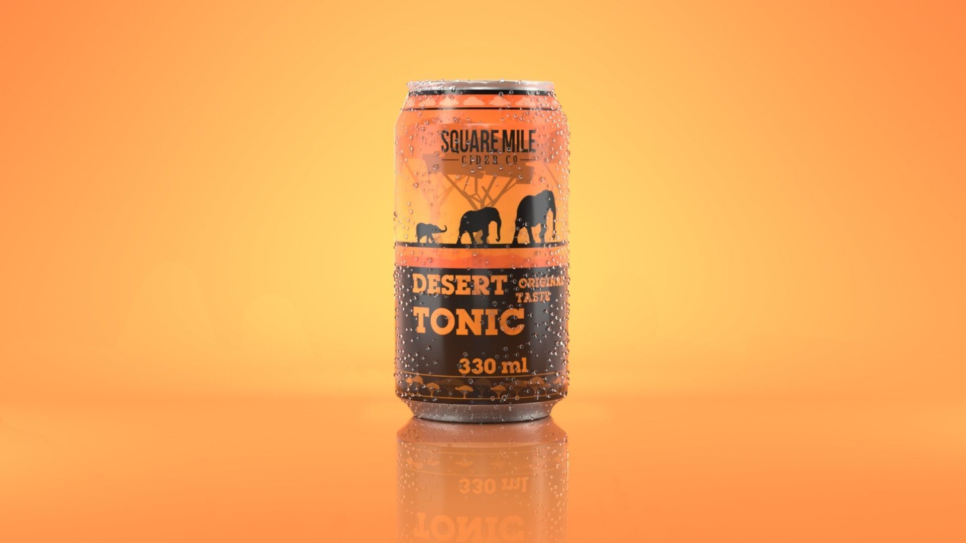 Mock-up of an advertising poster of a jar in Houdin 3D model_2