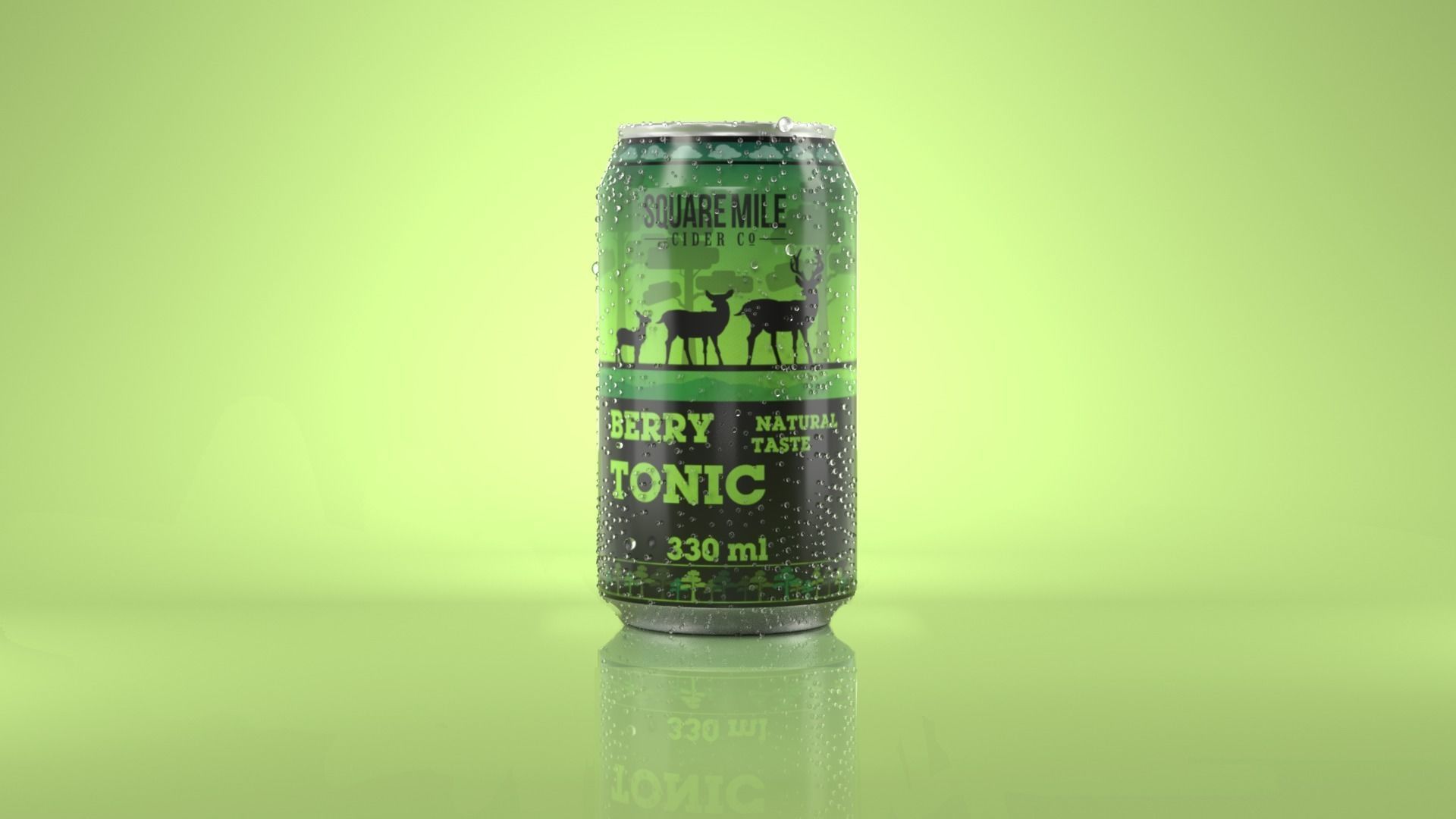 Mock-up of an advertising poster of a jar in Houdin 3D model_3