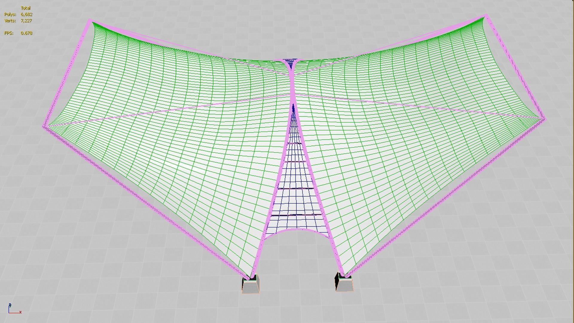 Tensile Fabric Structure -2 3D model_3