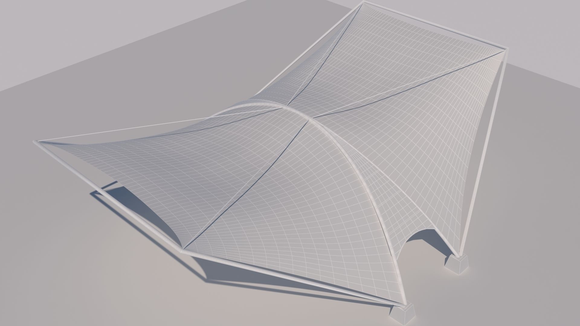 Tensile Fabric Structure -2 3D model_6