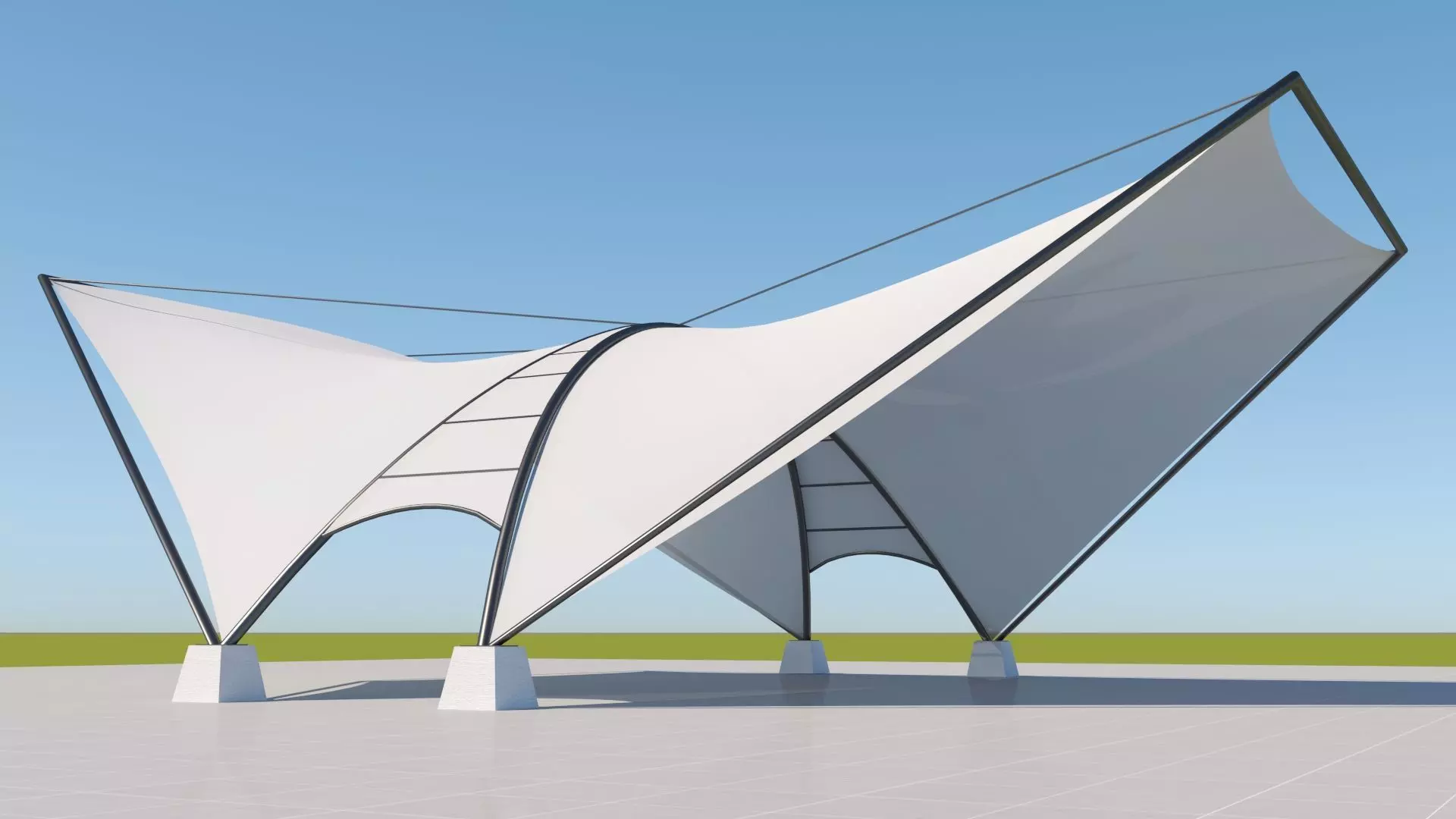 Tensile Fabric Structure -2 3D model_0