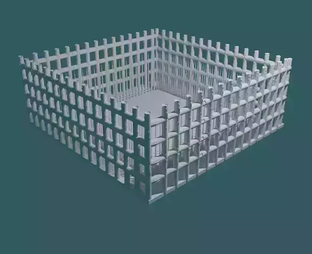 Wood Cage Fight Arena