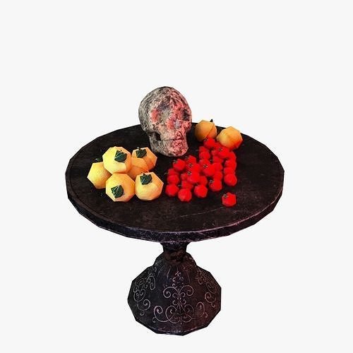Skull Table  Low-poly 3D model