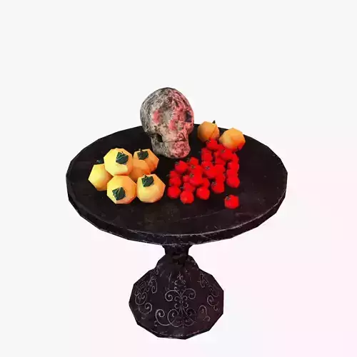 Skull Table  Low-poly 3D model