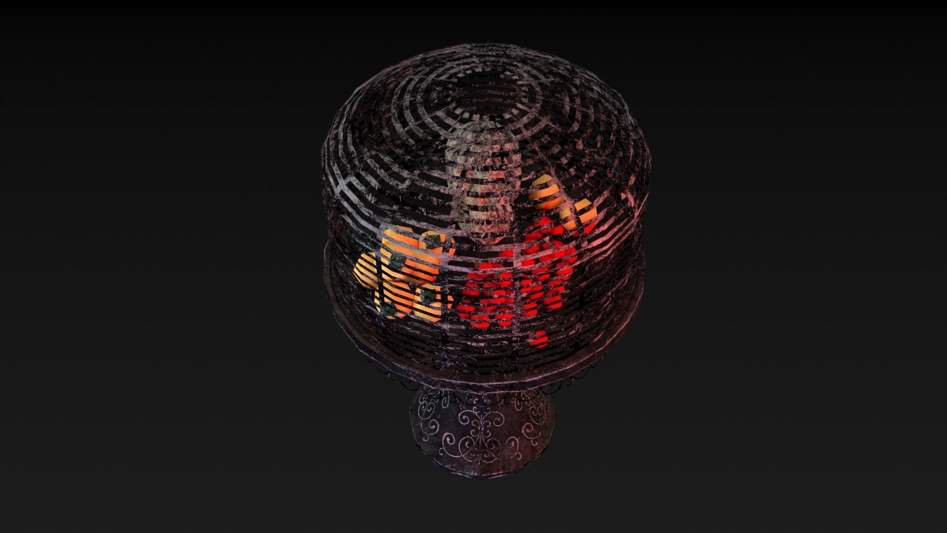 Skull Table  Low-poly 3D model_13
