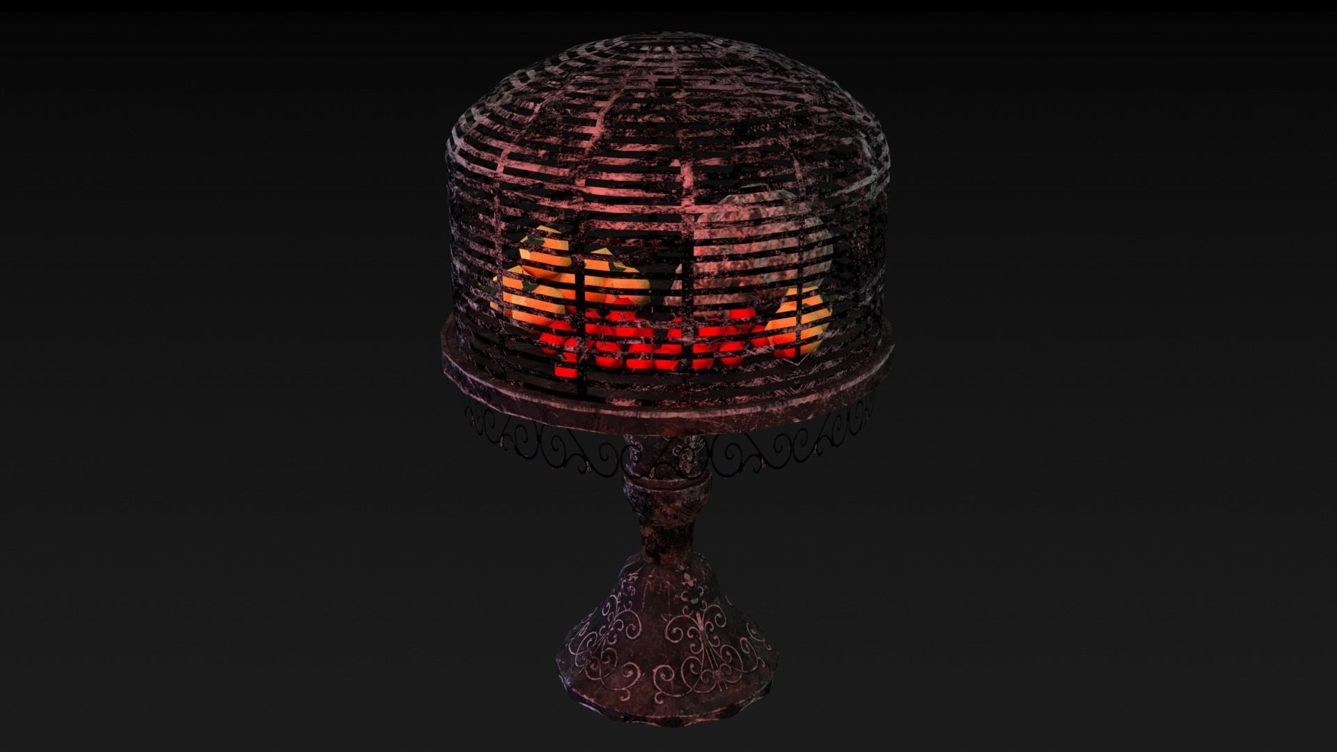Skull Table  Low-poly 3D model_12