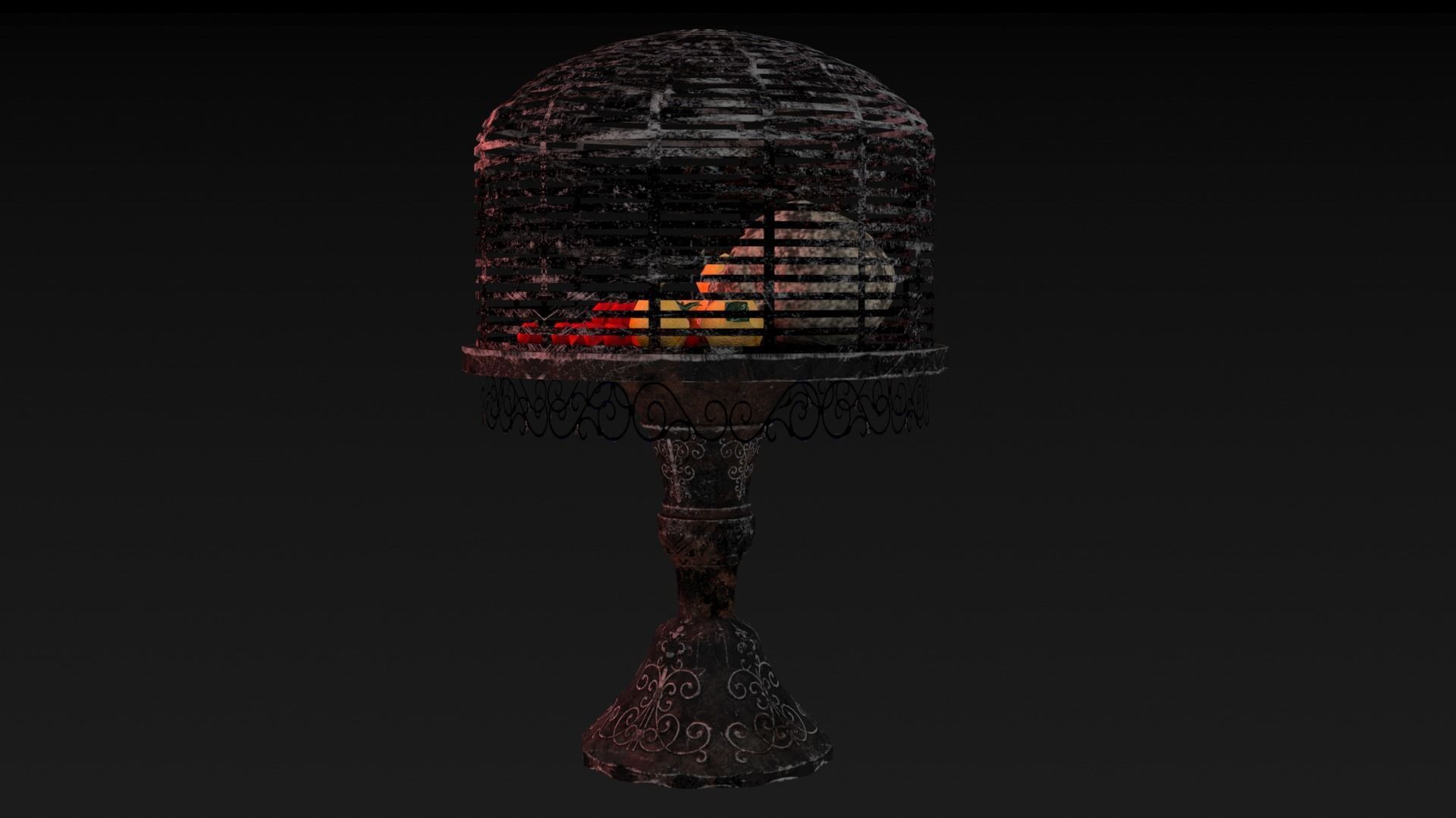 Skull Table  Low-poly 3D model_11