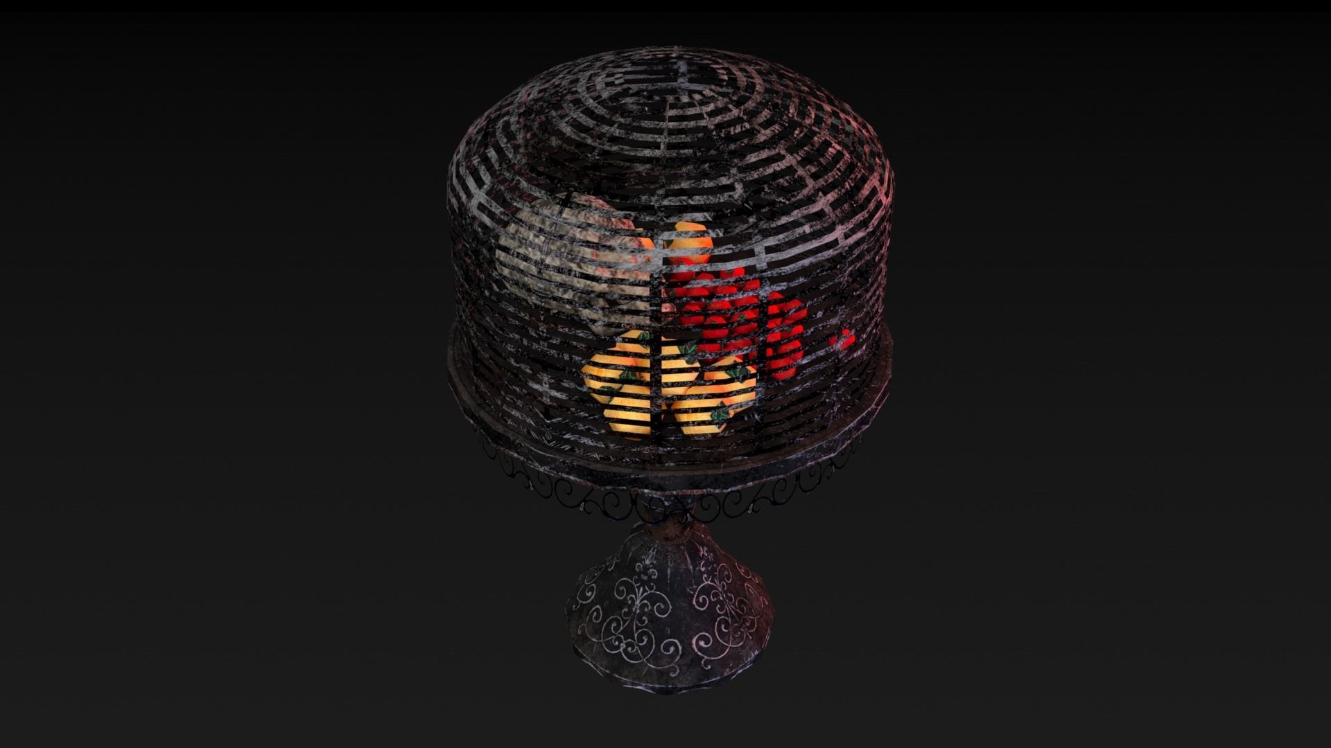 Skull Table  Low-poly 3D model_14
