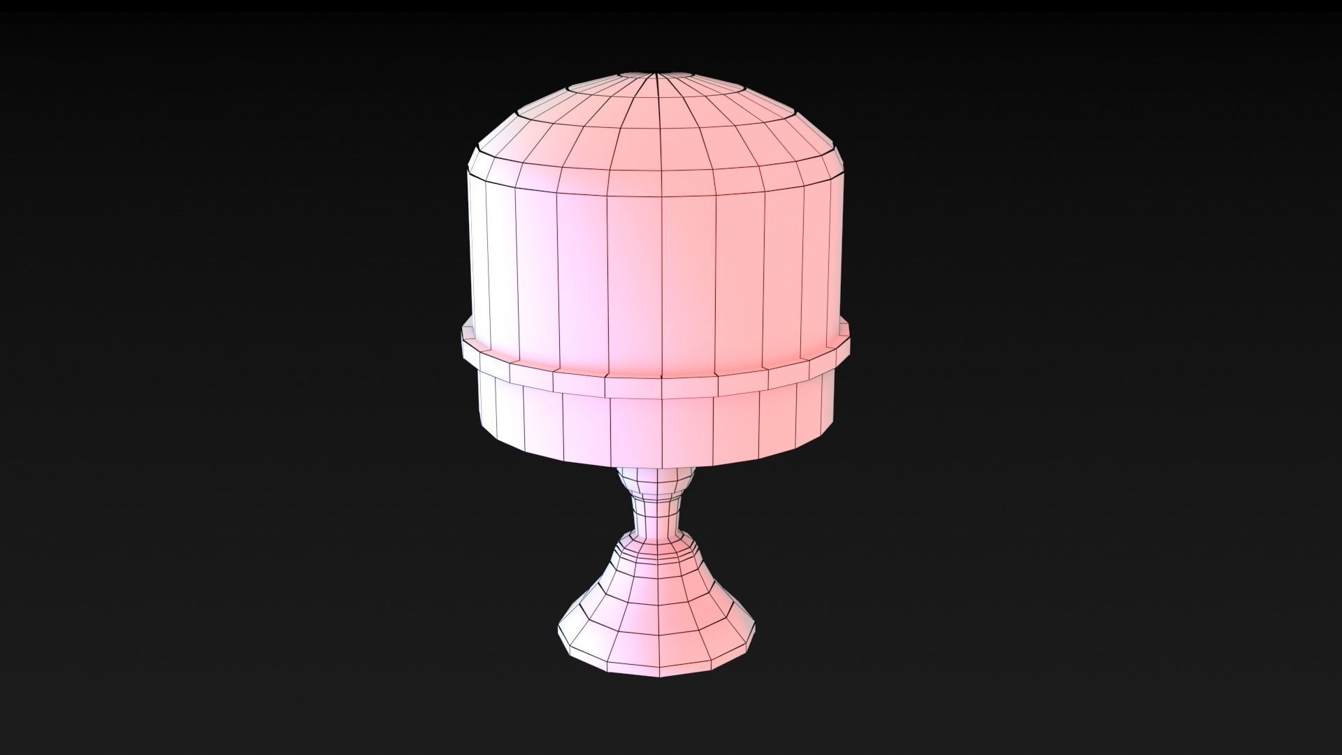 Skull Table  Low-poly 3D model_17