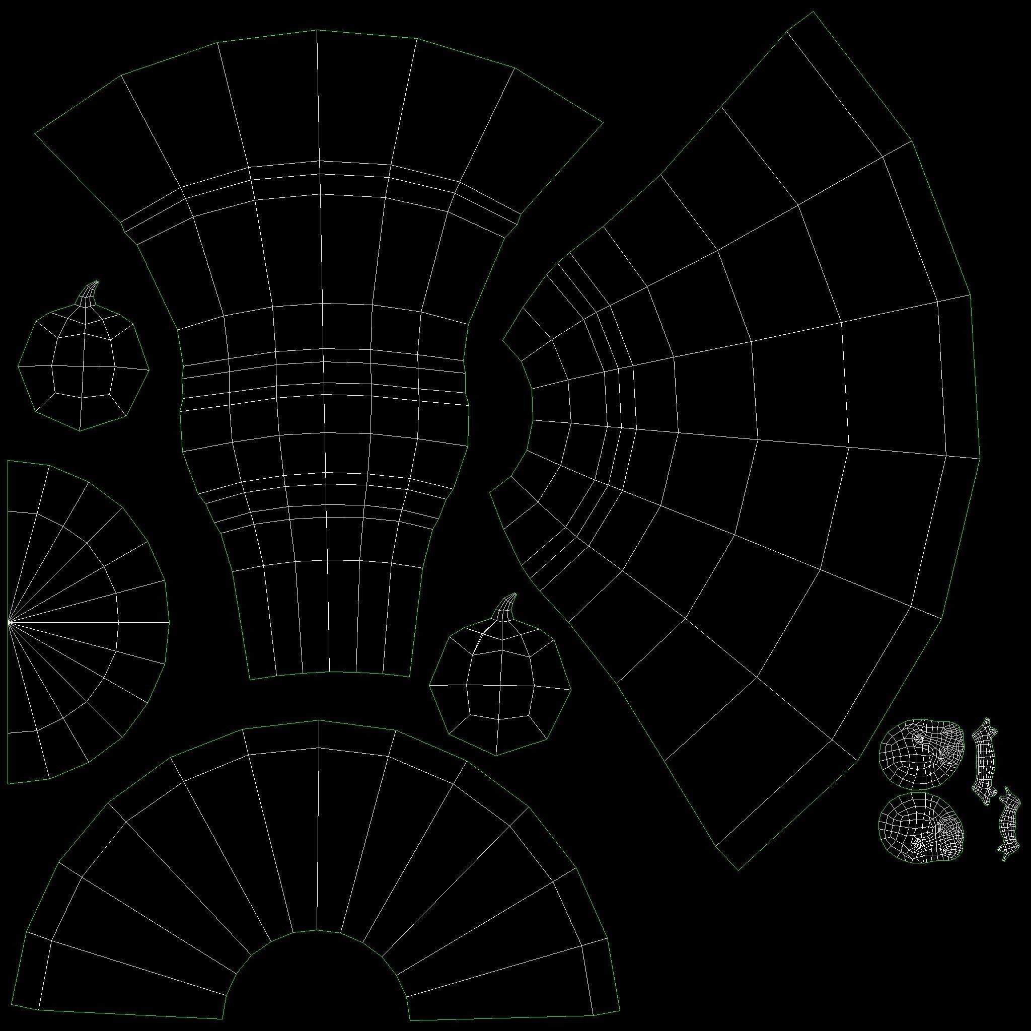 Skull Table  Low-poly 3D model_15