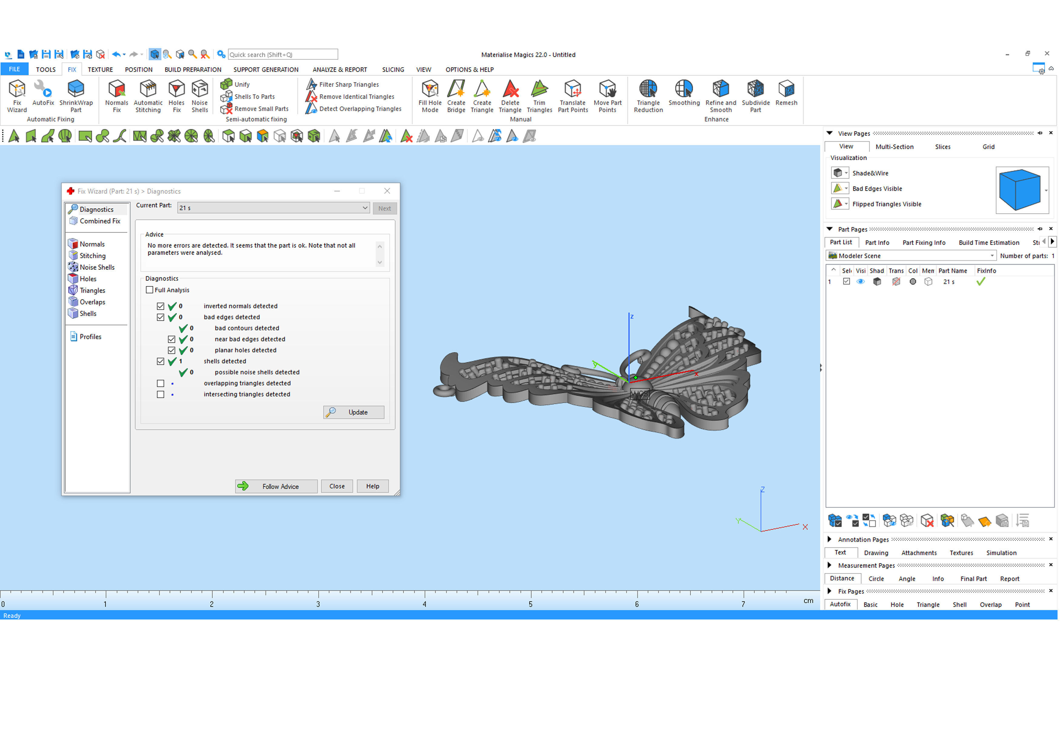 Butterfly pendant 3D print model_5