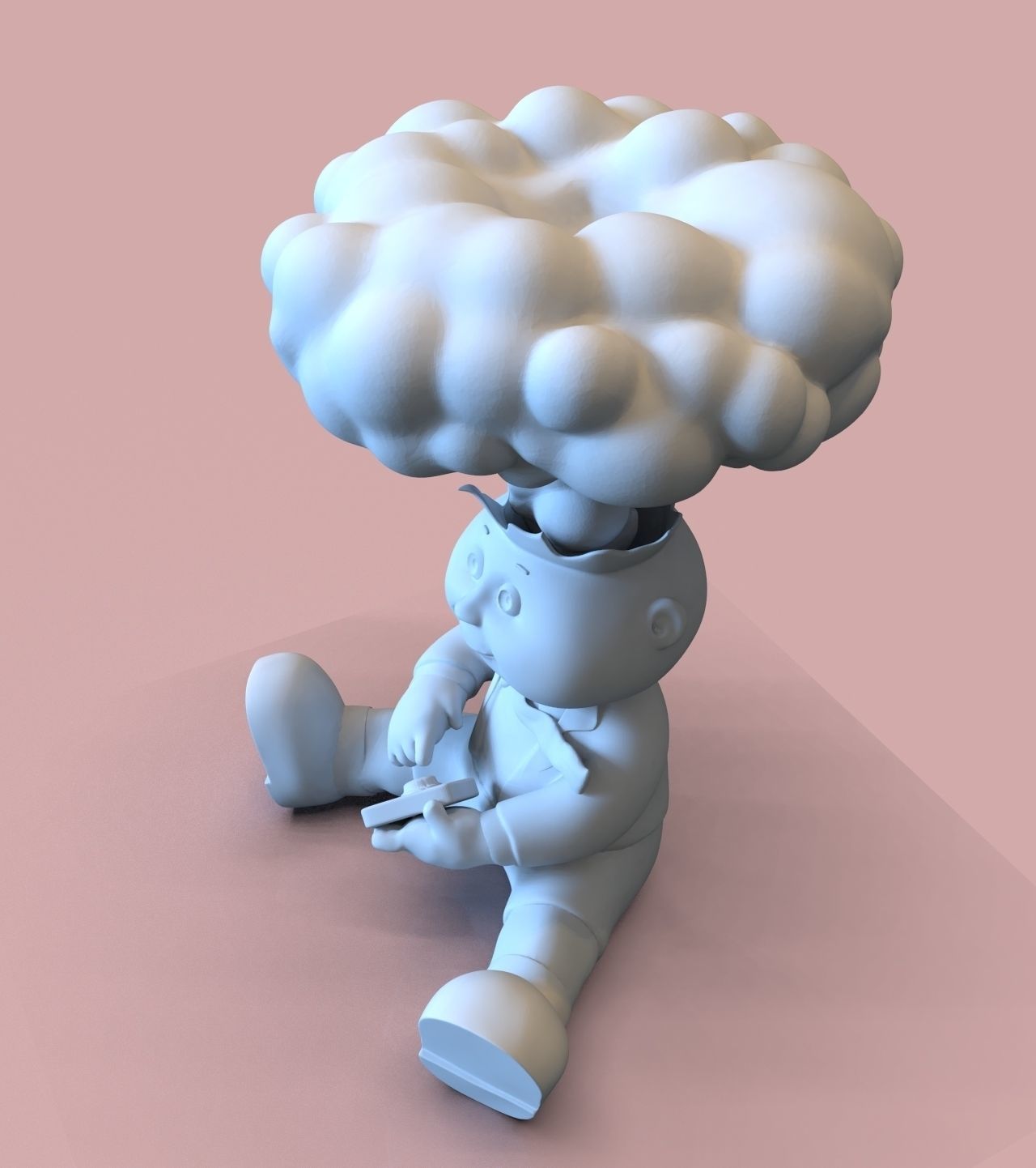 Garbage Pail Kids Adam Bomb 3d Model 3d Printable Cgtrader