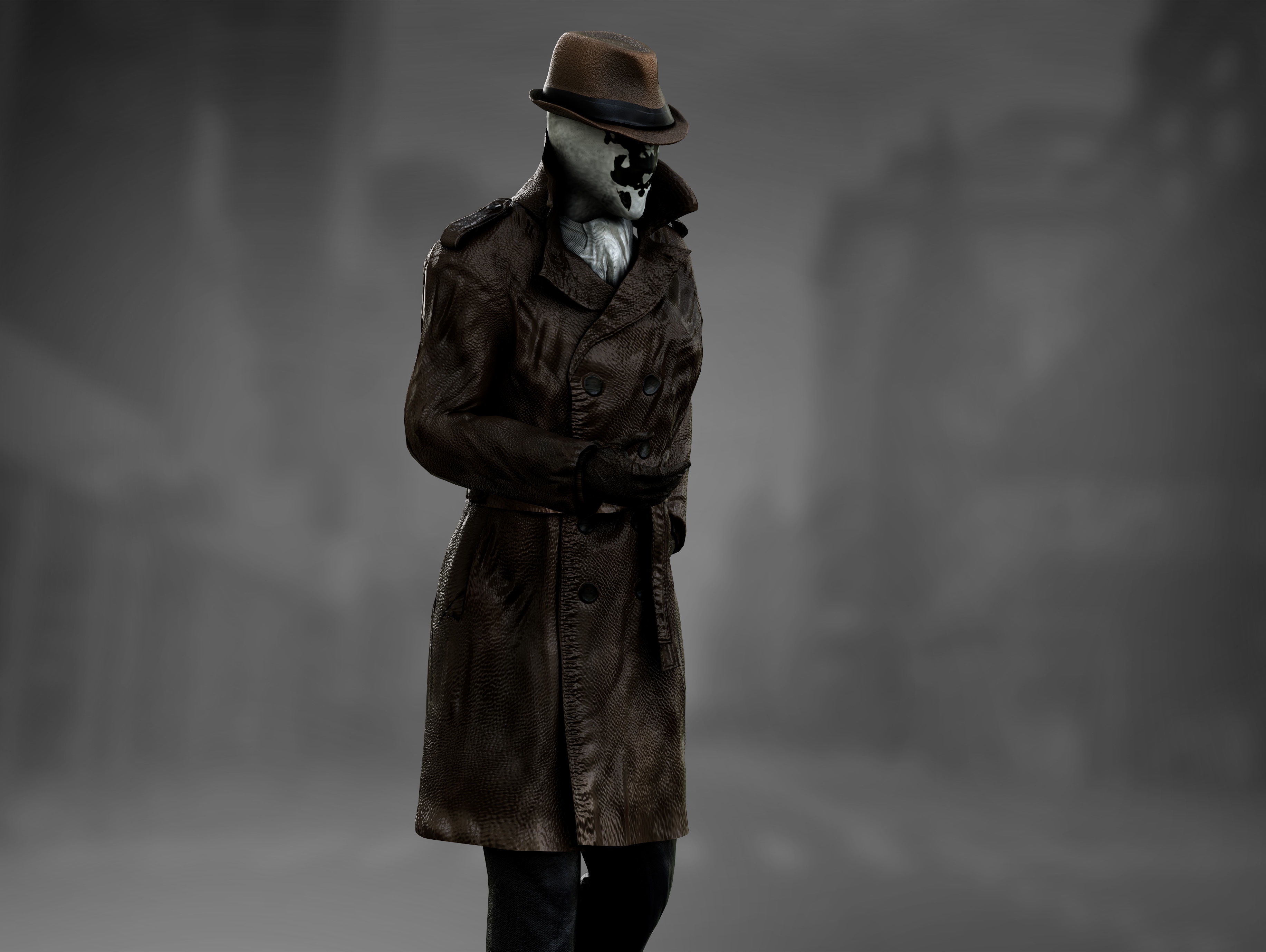 Rorschach  Low-poly 3D model_7