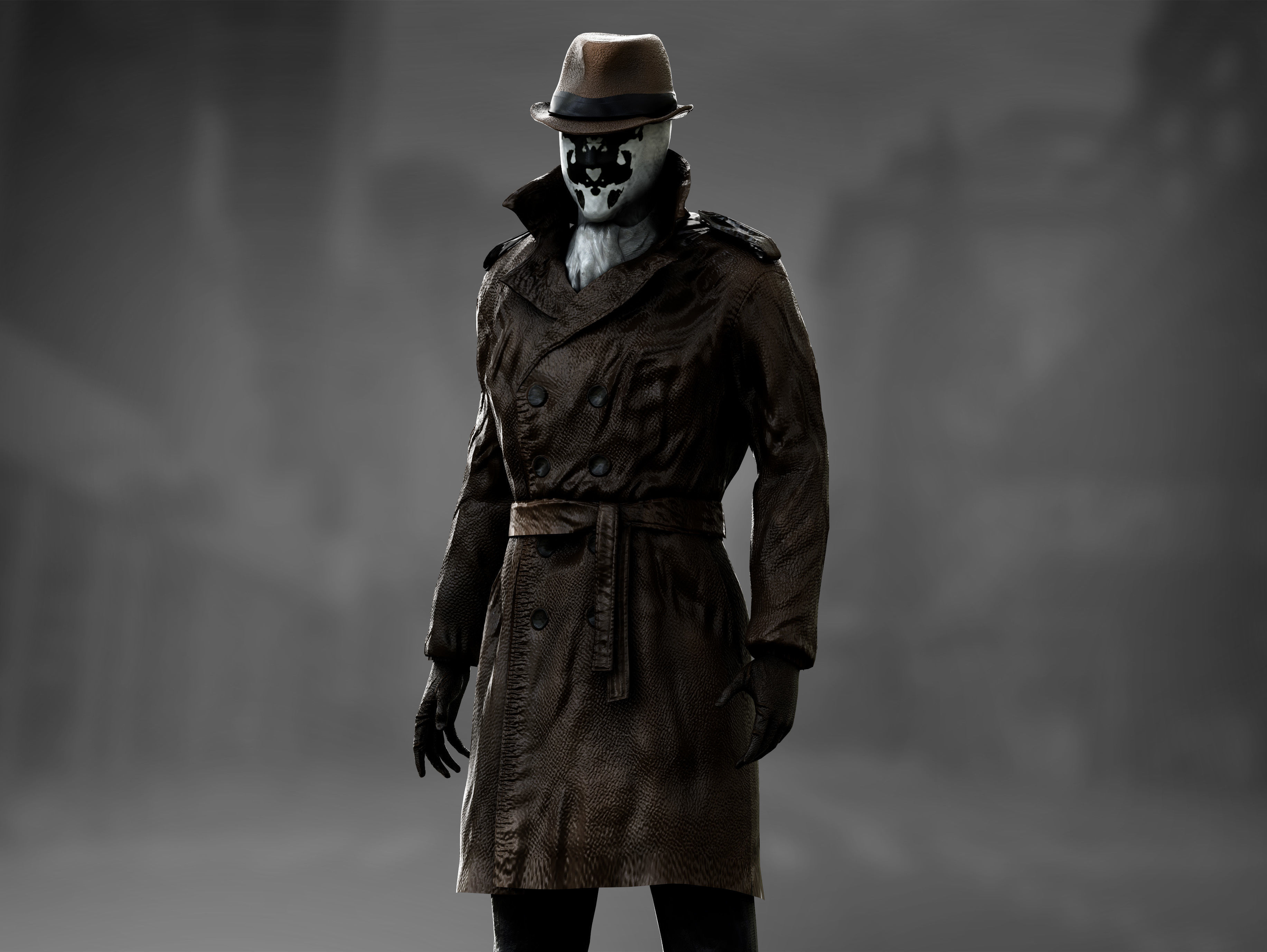 Rorschach  Low-poly 3D model_2