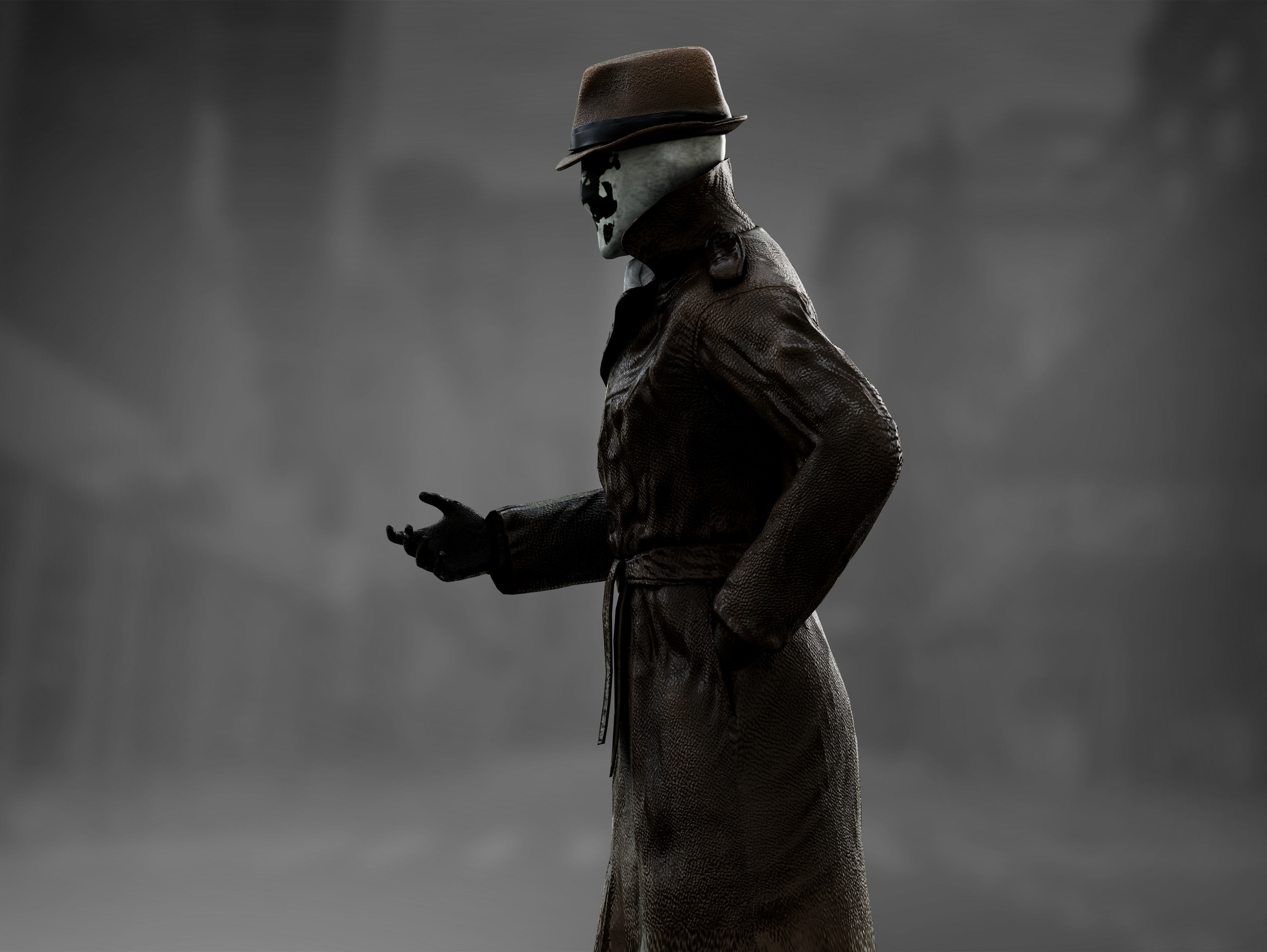 Rorschach  Low-poly 3D model_4