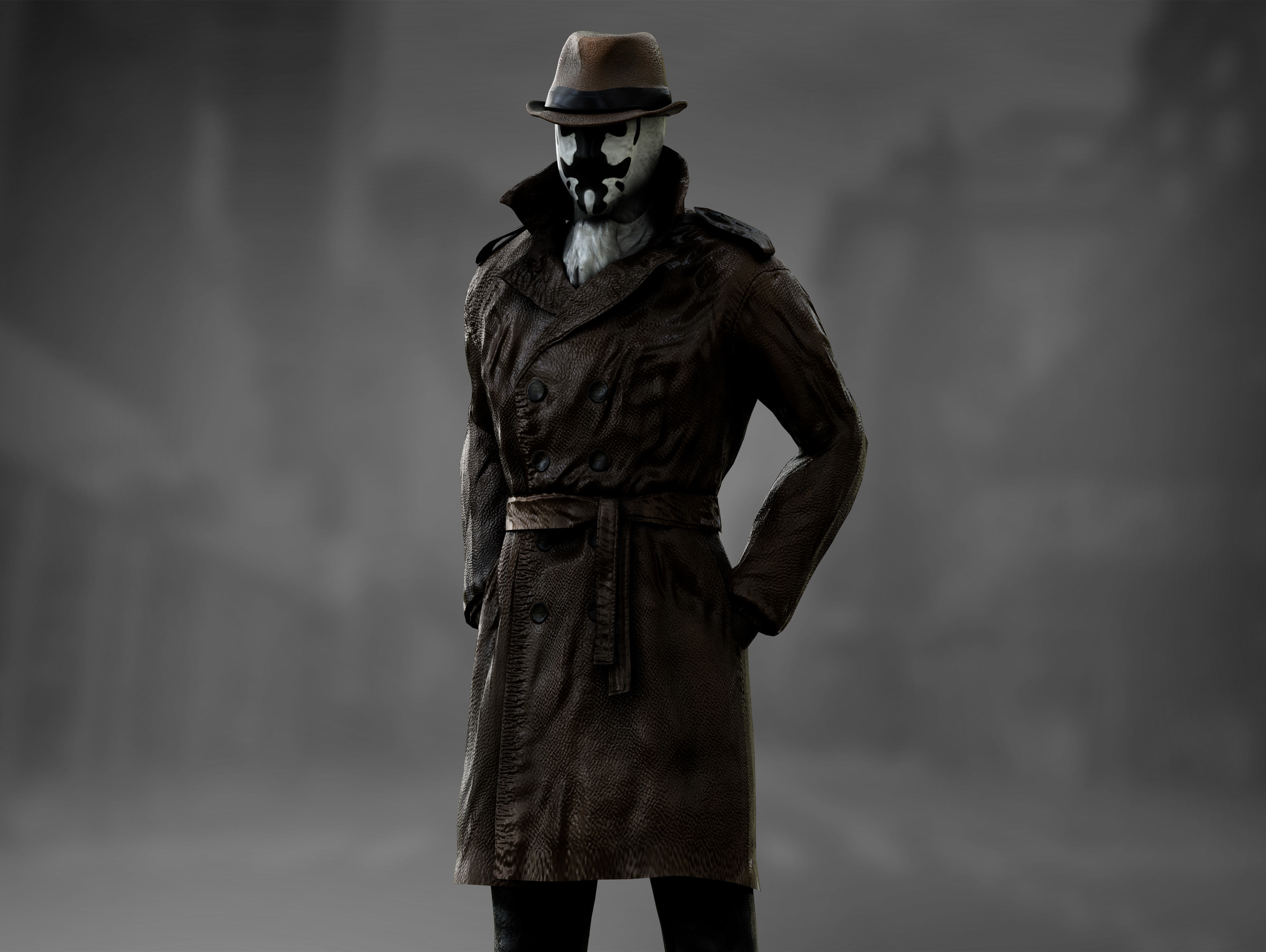 Rorschach  Low-poly 3D model_6