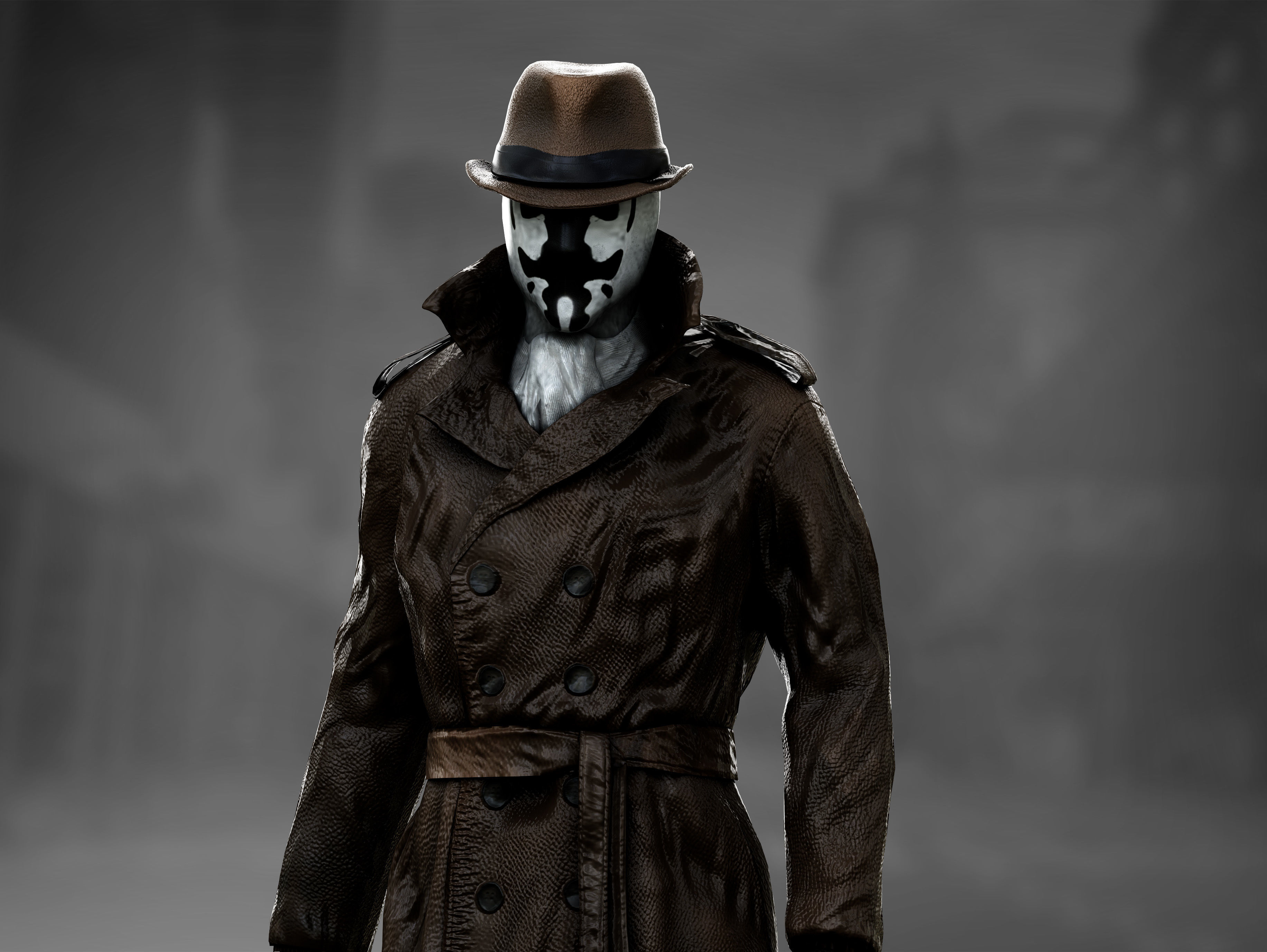 Rorschach  Low-poly 3D model_3