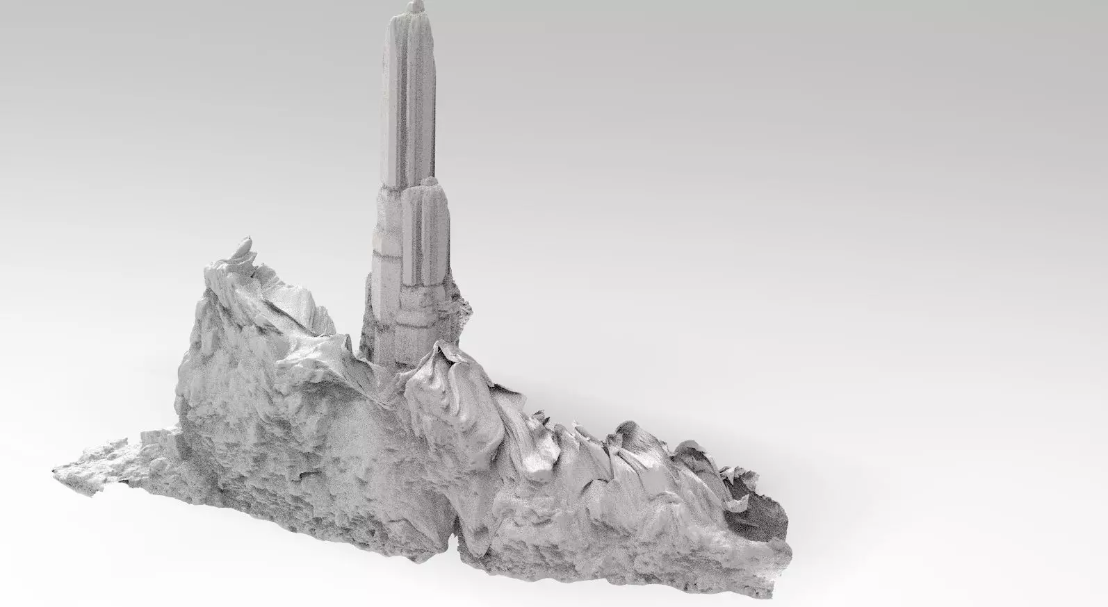 stone Ruin Rocks 3D model 3D model_0