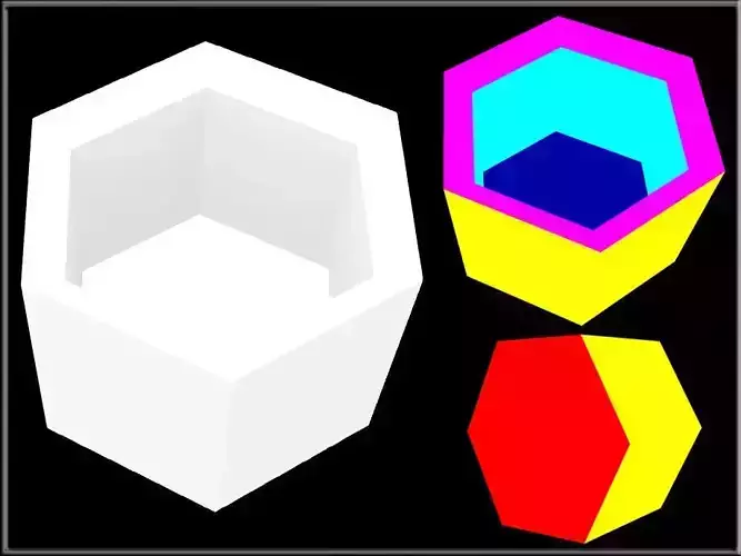 Favor box - Hexagon