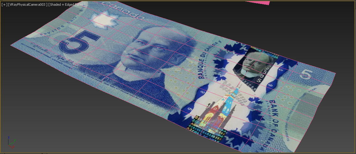 Canadian-Dollars canadian national banknote 3D model_6