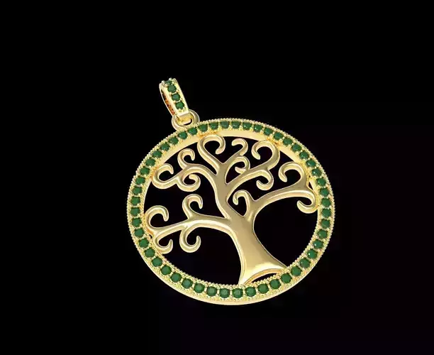 Pingente  arvore da vida