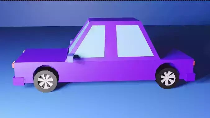 Making 3D Lolly Polly Car In Blender  Low-poly 3D model