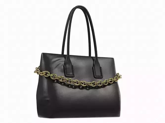 Bottega Veneta Chain Tote Bag Black