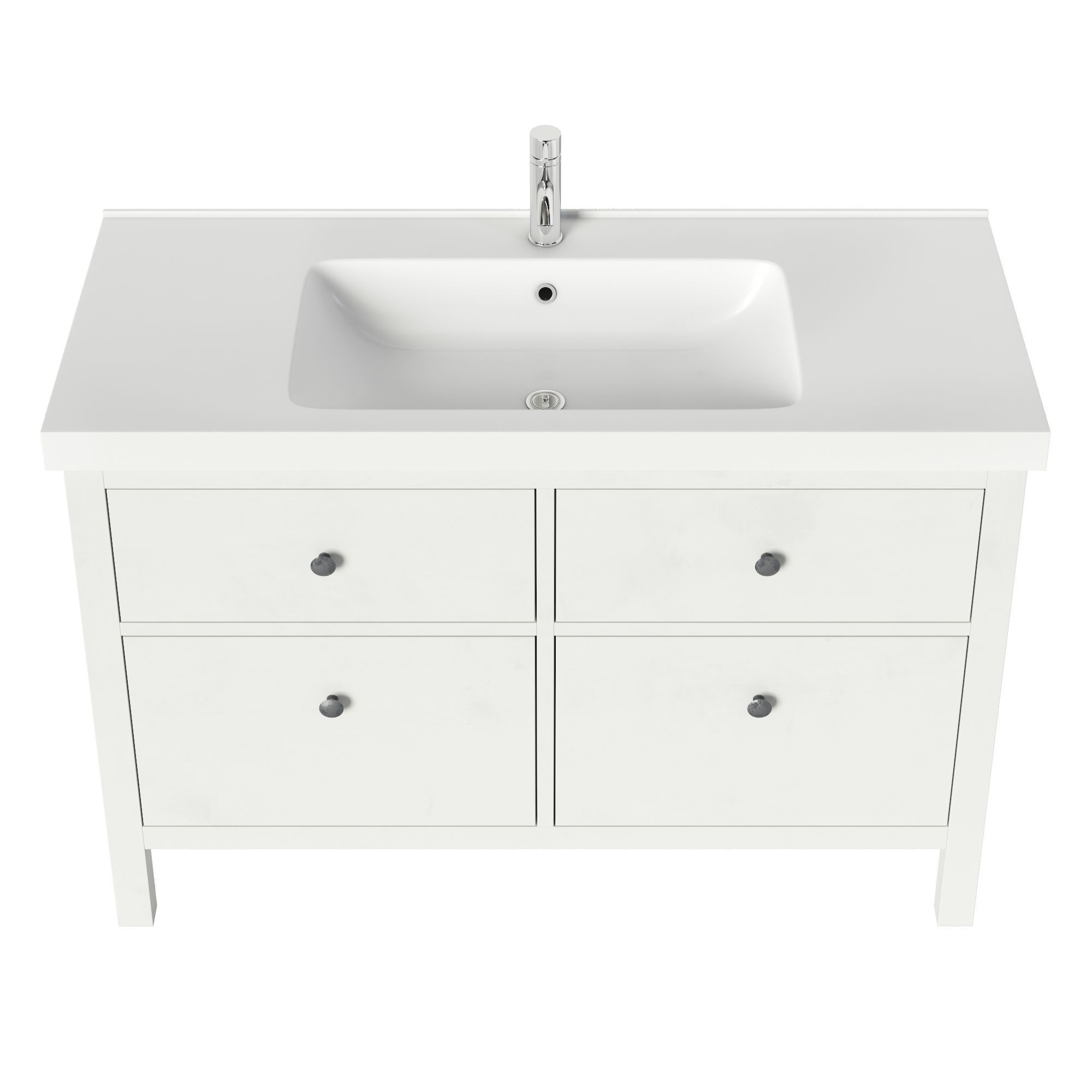 HEMNES ODENSVIK Sink cabinet with 4 drawers 3D model_5