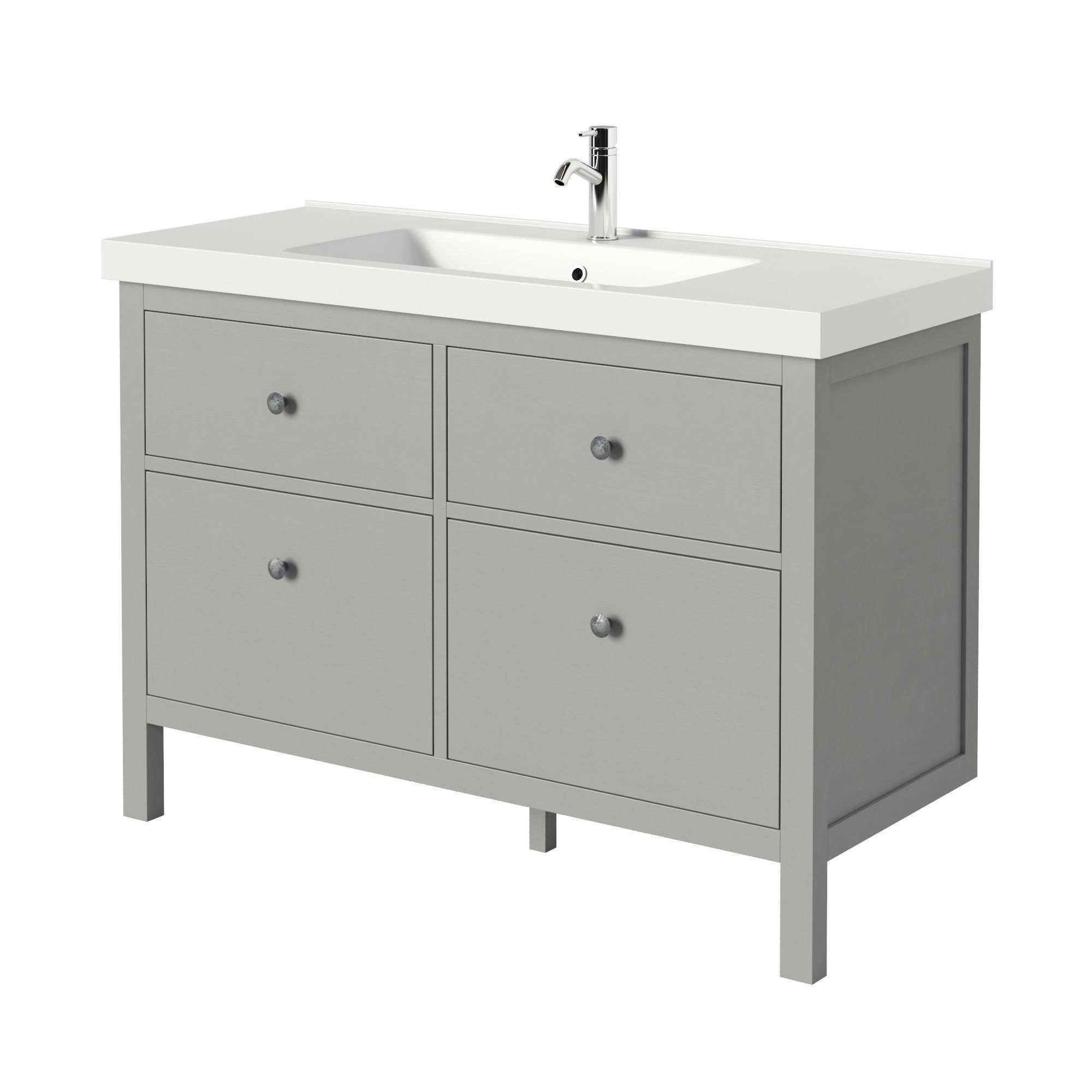HEMNES ODENSVIK Sink cabinet with 4 drawers 3D model_1