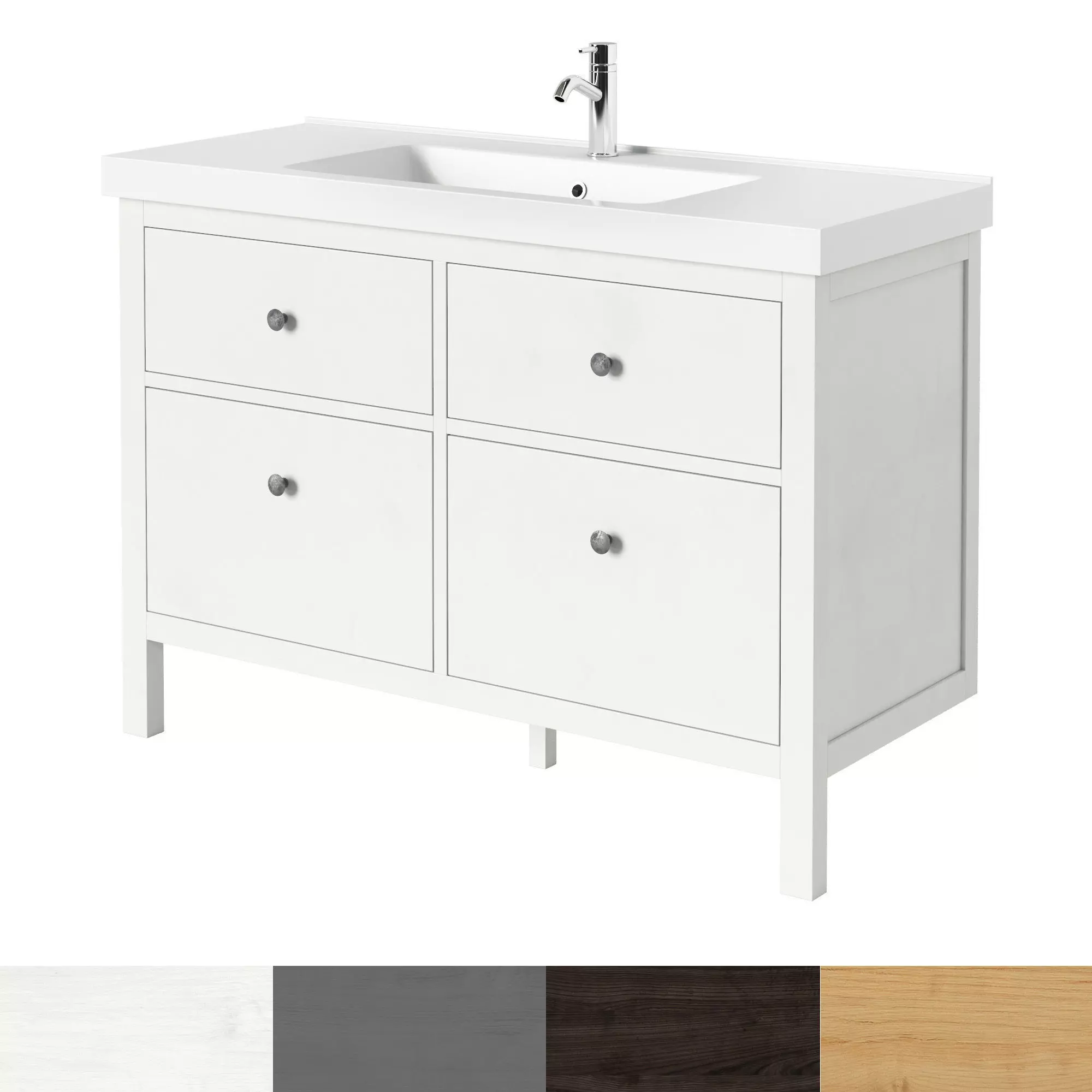 HEMNES ODENSVIK Sink cabinet with 4 drawers 3D model_0
