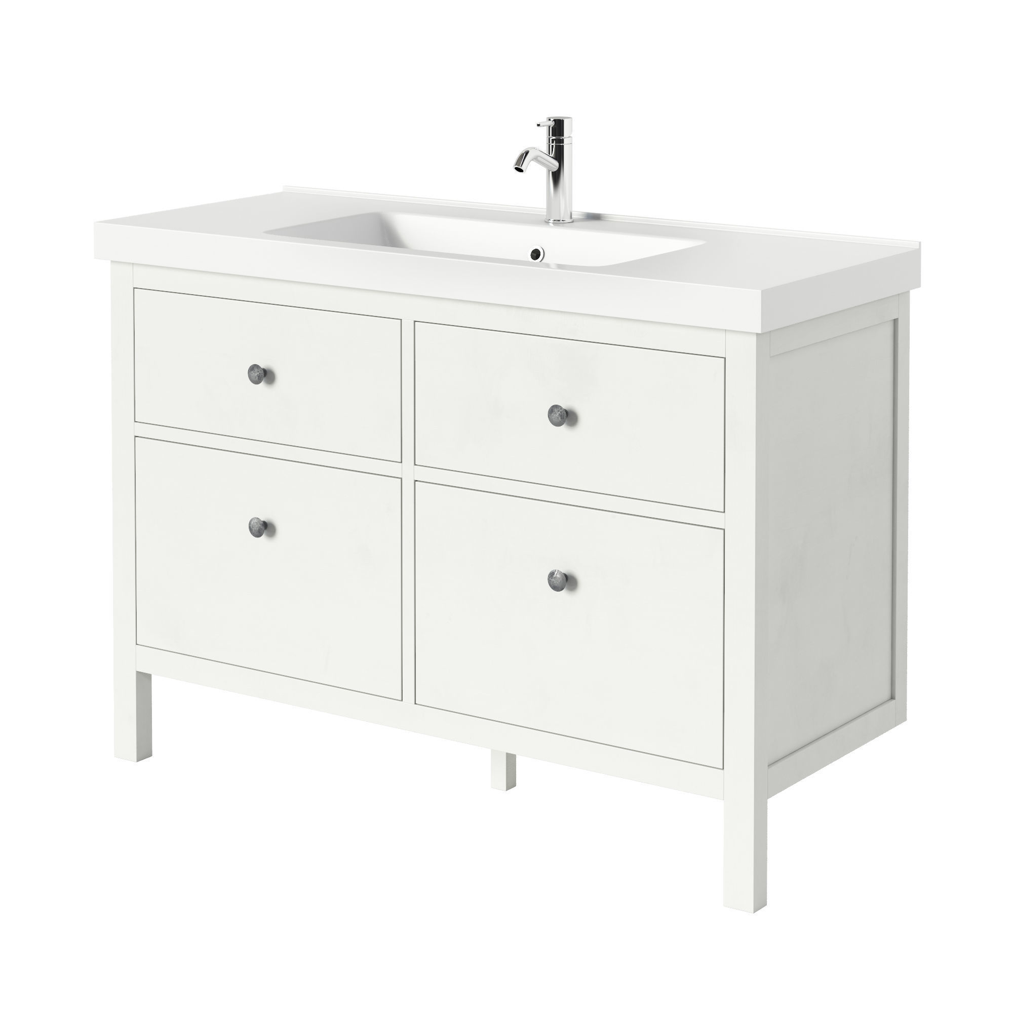 HEMNES ODENSVIK Sink cabinet with 4 drawers 3D model_2