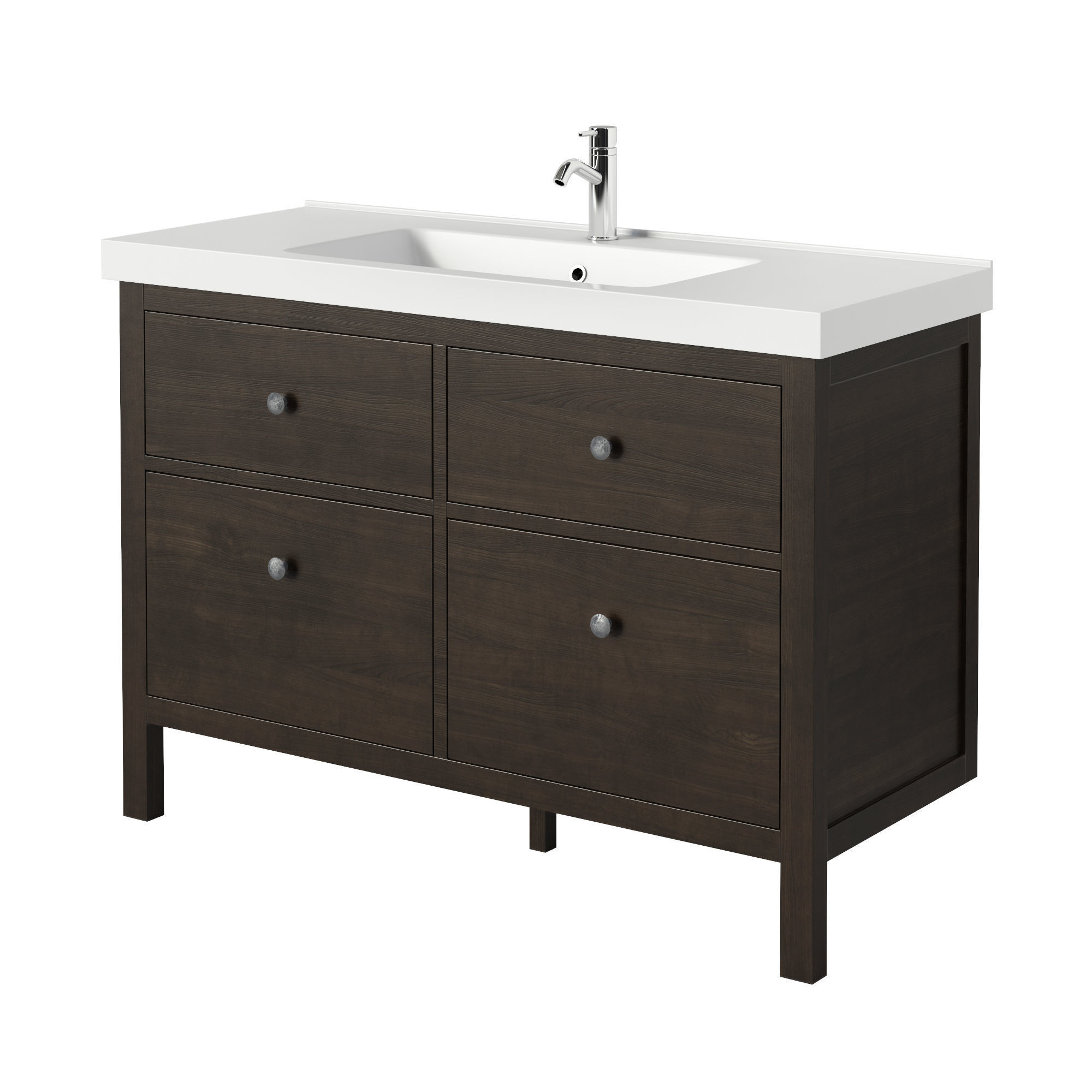 HEMNES ODENSVIK Sink cabinet with 4 drawers 3D model_3