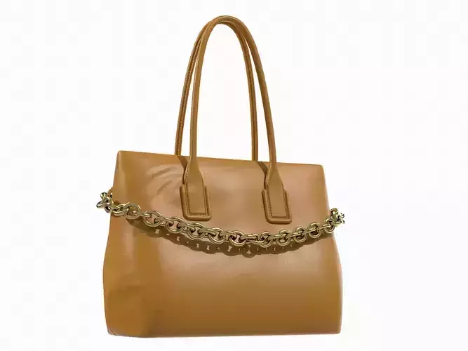 Bottega Veneta Chain Tote Bag Orange