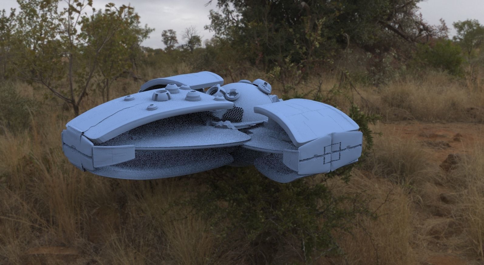 Alien Sci fi ship 3d model 3D model_4