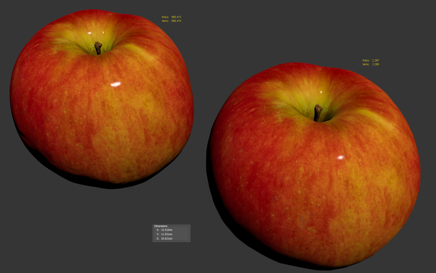 Apple 3D model_8