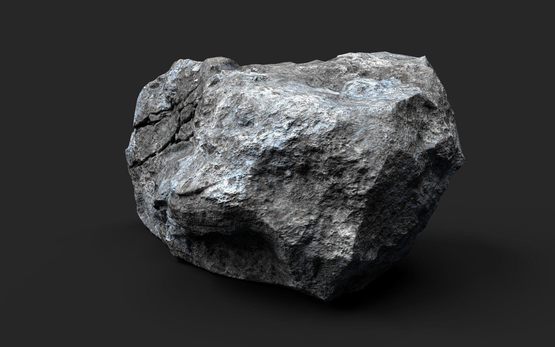 Rock 16-5 Low-poly 3D model_1