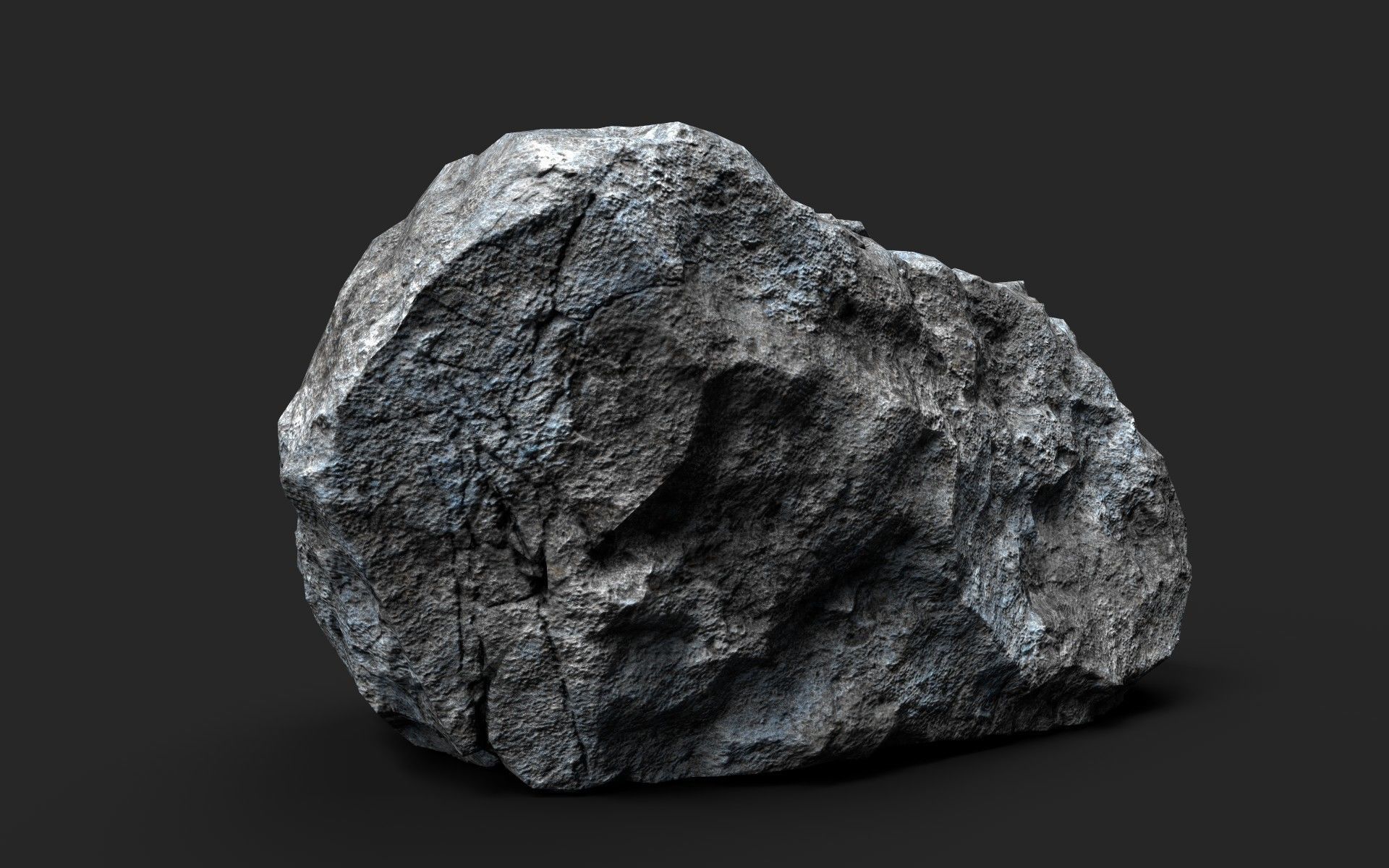 Rock 16-5 Low-poly 3D model_3